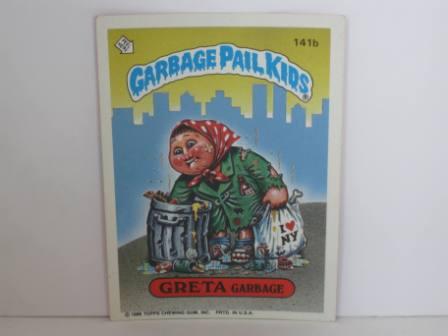 141b GRETA Garbage 1986 Topps Garbage Pail Kids Card